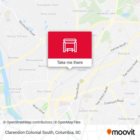 Clarendon Colonial South map