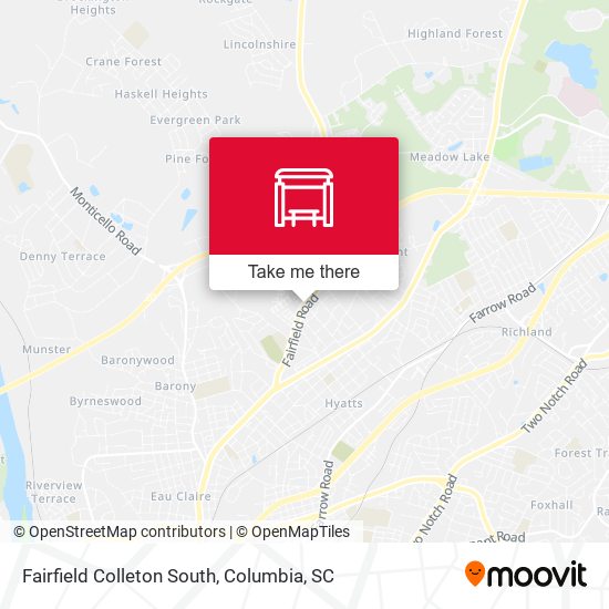 Fairfield Colleton South map