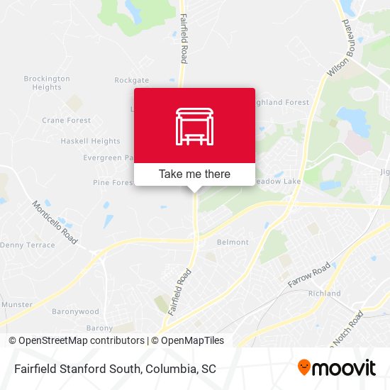 Fairfield Stanford South map