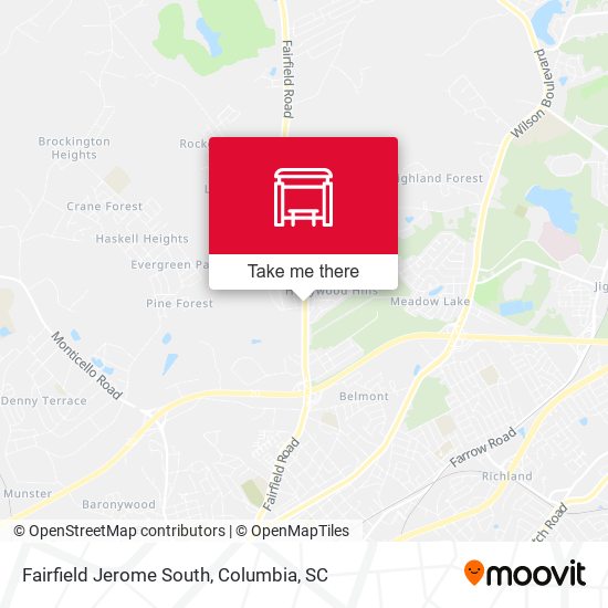 Fairfield Jerome South map