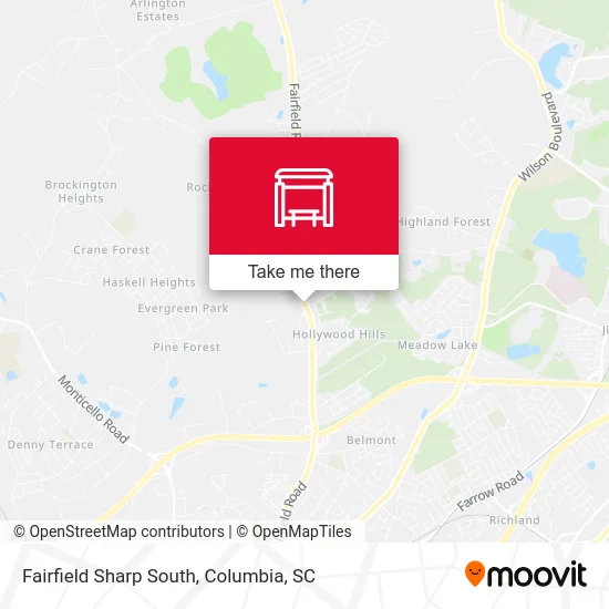 Fairfield Sharp South map