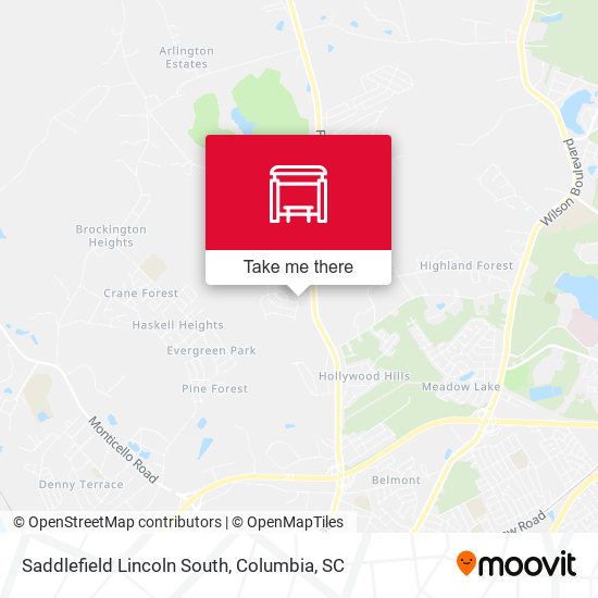 Saddlefield Lincoln South map