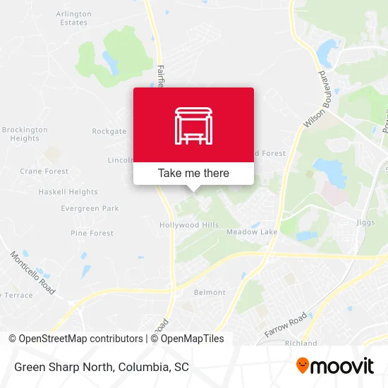 Green Sharp North map