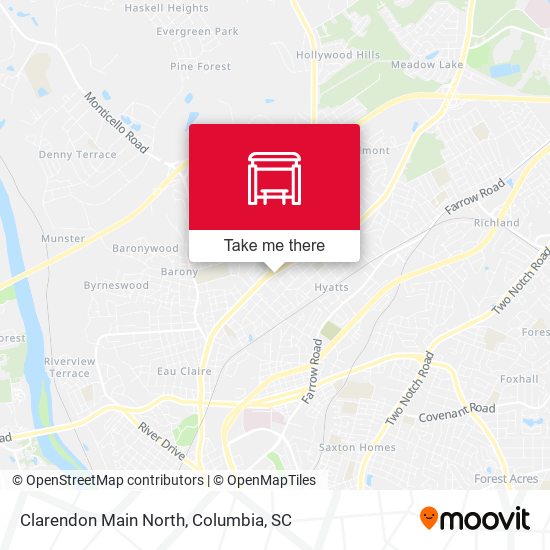 Mapa de Clarendon Main North