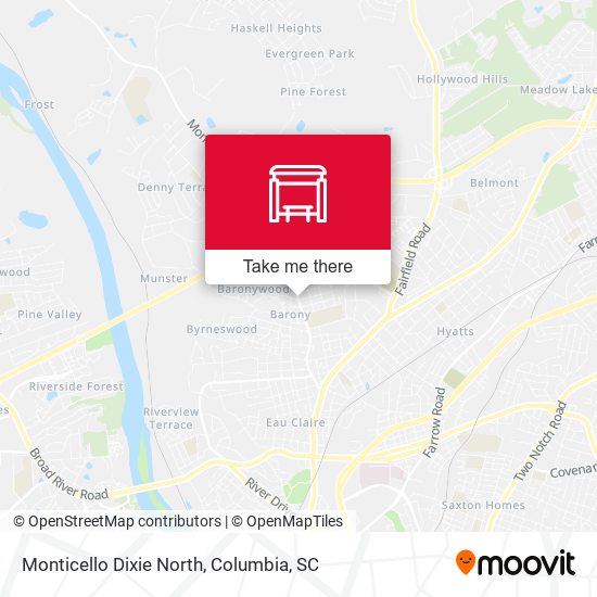 Mapa de Monticello Dixie North