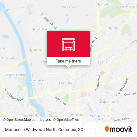 Monticello Wildwood North map