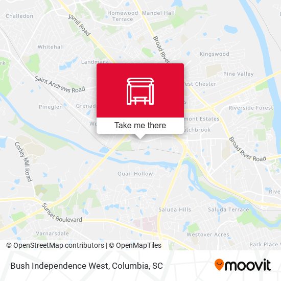 Bush Independence West map