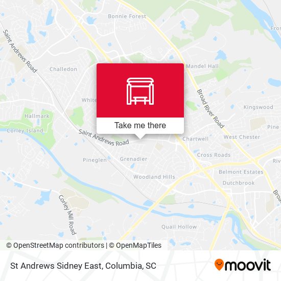 St Andrews Sidney East map