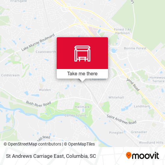 St Andrews Carriage East map