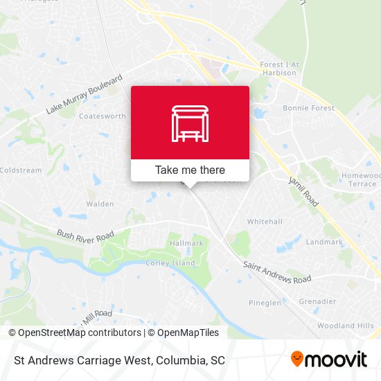 St Andrews Carriage West map