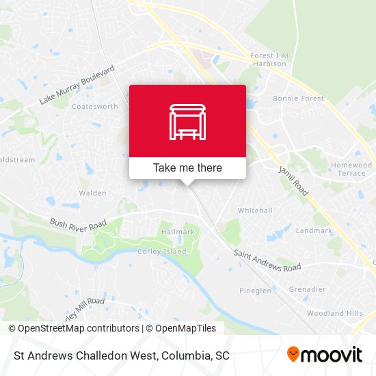 Mapa de St Andrews Challedon West