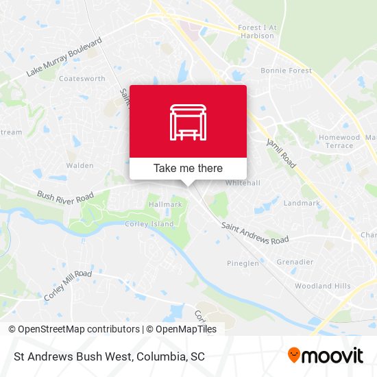 St Andrews Bush West map