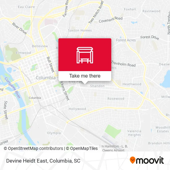 Mapa de Devine Heidt East