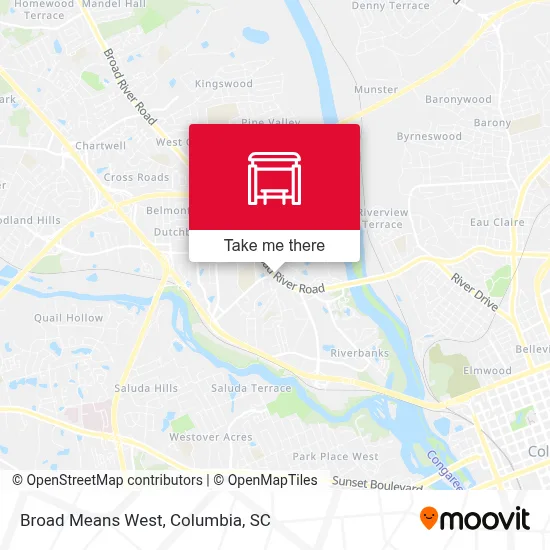 Broad Means West map