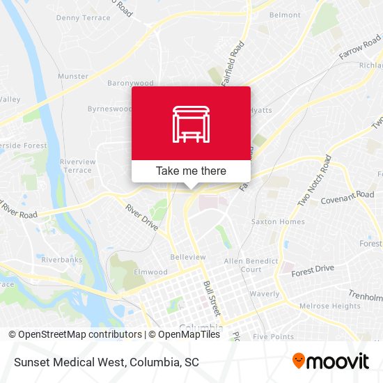 Sunset Medical West map