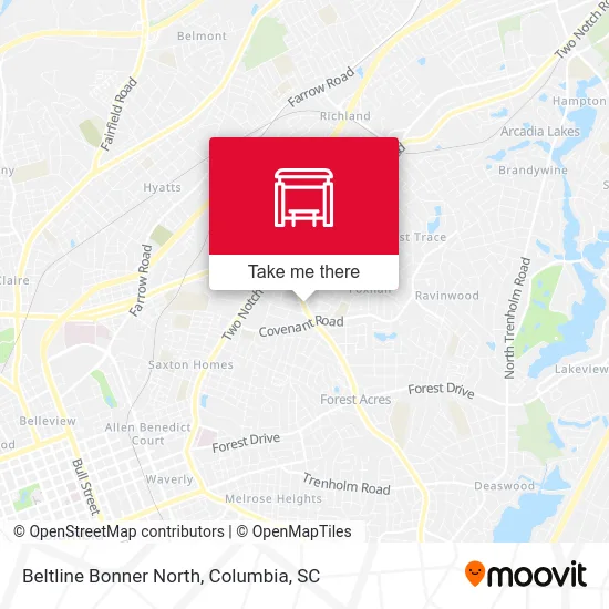 Beltline Bonner North map