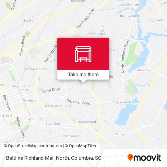Beltline Richland Mall North map