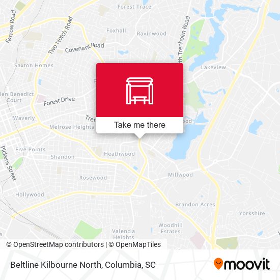 Beltline Kilbourne North map