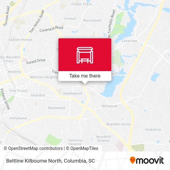 Beltline Kilbourne North map