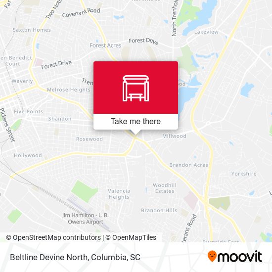 Beltline Devine North map