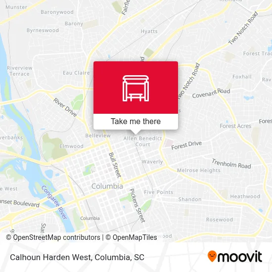 Calhoun Harden West map