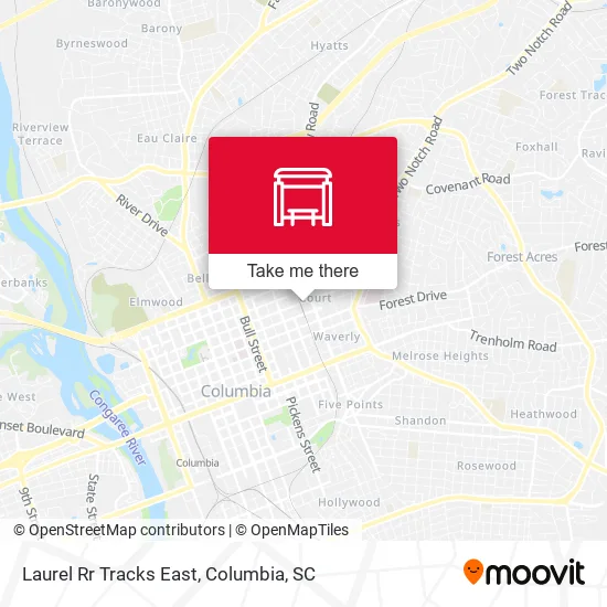 Laurel Rr Tracks East map