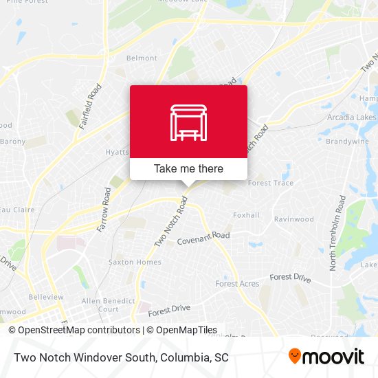 Mapa de Two Notch Windover South