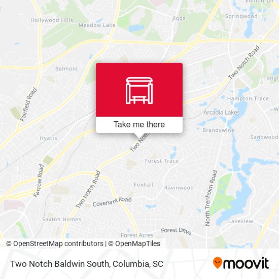 Two Notch Baldwin South map