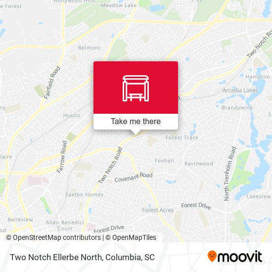 Two Notch Ellerbe North map
