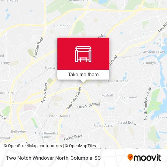 Mapa de Two Notch Windover North