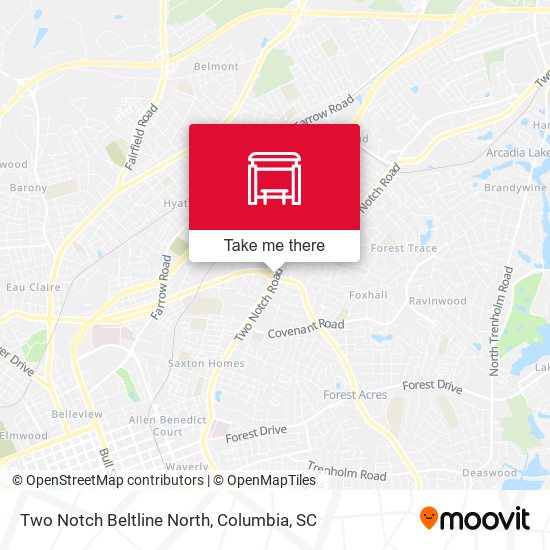 Two Notch Beltline North map