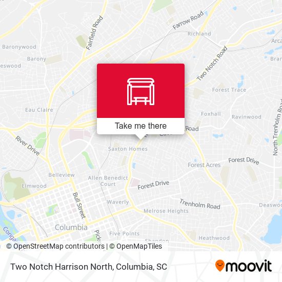 Two Notch Harrison North map