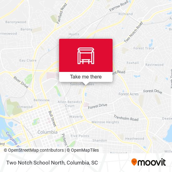 Two Notch School North map