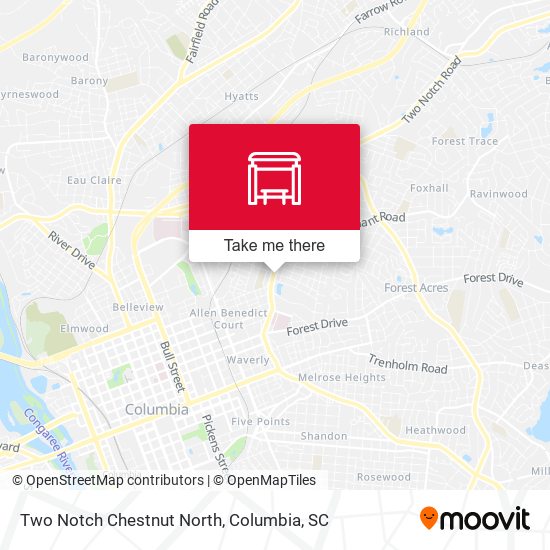Two Notch Chestnut North map