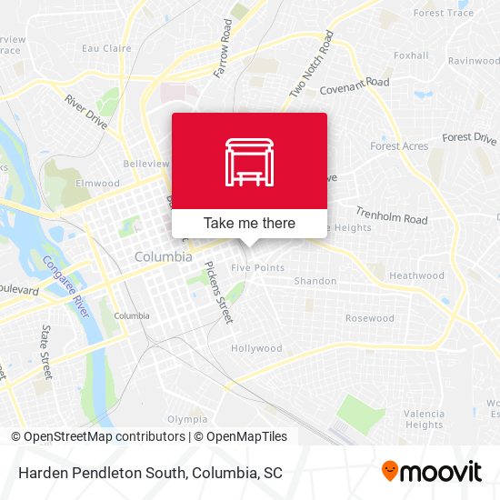 Mapa de Harden Pendleton South