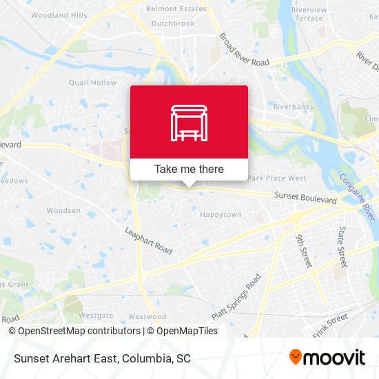 Sunset Arehart East map