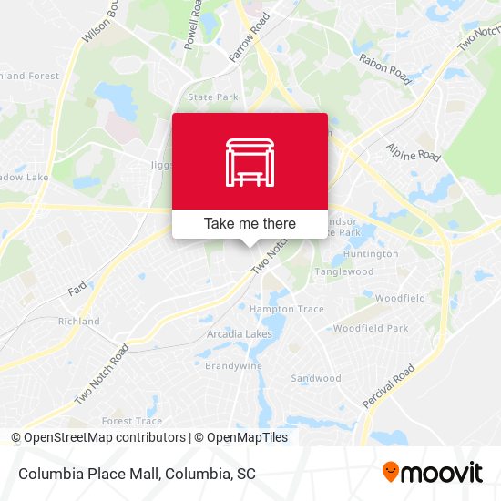 Mapa de Columbia Place Mall
