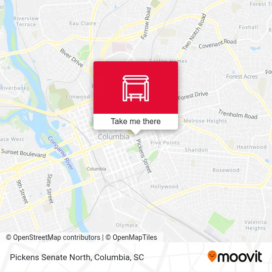 Pickens Senate North map