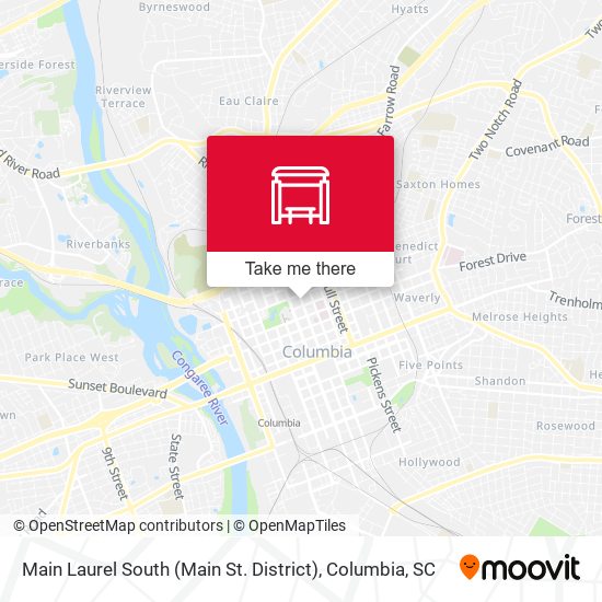 Main Laurel South (Main St. District) map