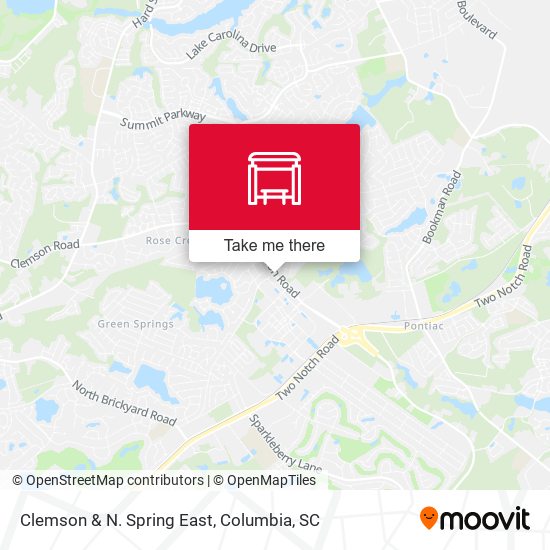 Mapa de Clemson & N. Spring East