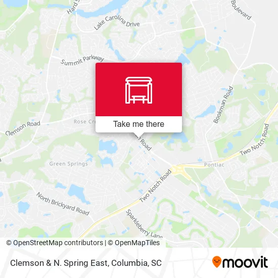 Mapa de Clemson & N. Spring East