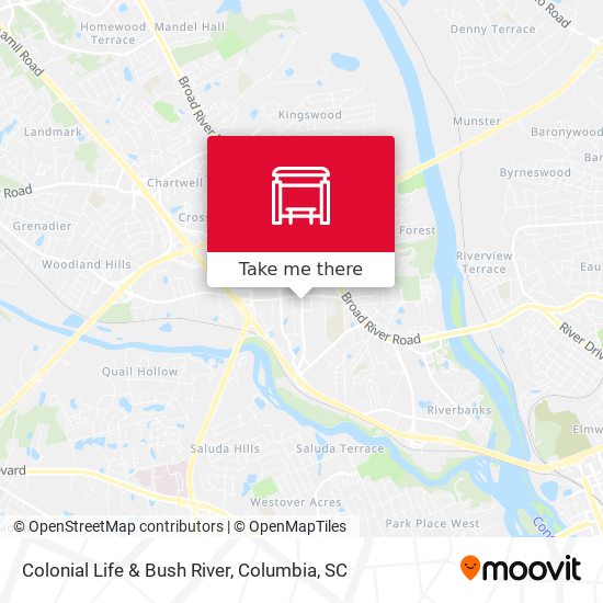 Colonial Life & Bush River map