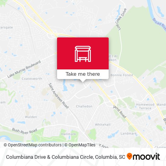 Columbiana Drive & Columbiana Circle map
