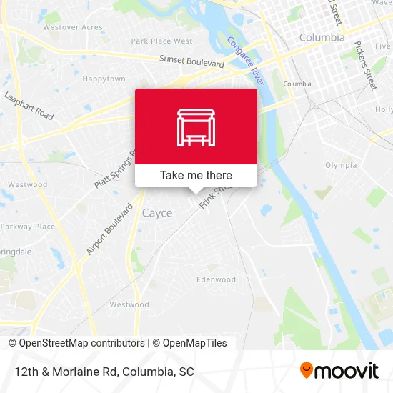 12th & Morlaine Rd map