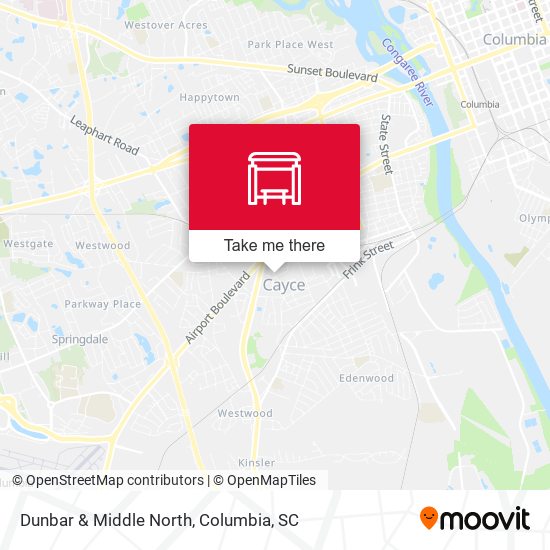 Dunbar & Middle North map