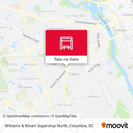 Williams & Kmart Superstop North map