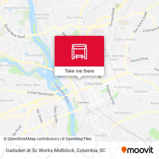 Mapa de Gadsden at Sc Works Midblock