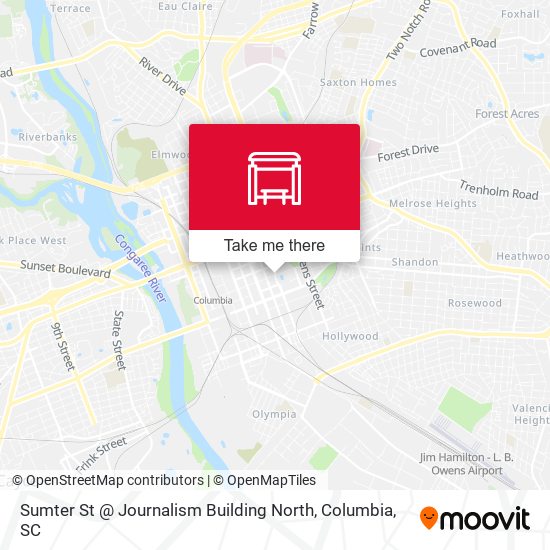 Mapa de Sumter St @ Journalism Building North