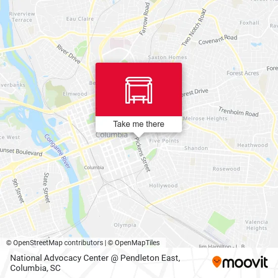 National Advocacy Center @ Pendleton East map