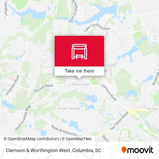 Clemson & Worthington West map